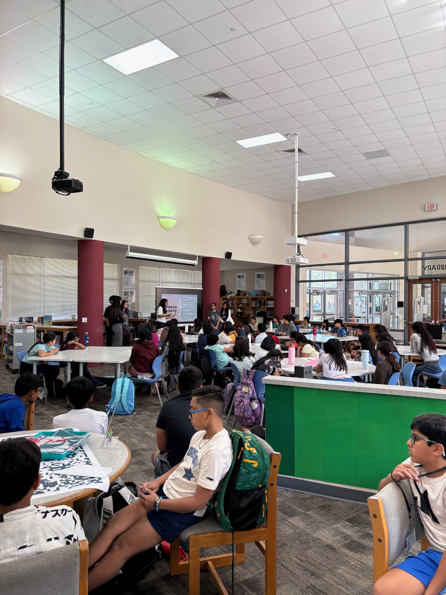 A full Fort Bend Youth Debate session